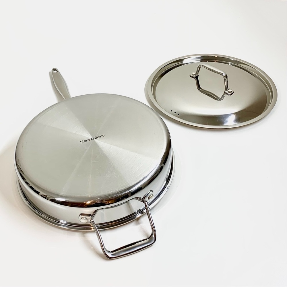 Stone&Beam Tri-Ply Stainless 5qt Saute Pan & Lid - Picture 10 of 16